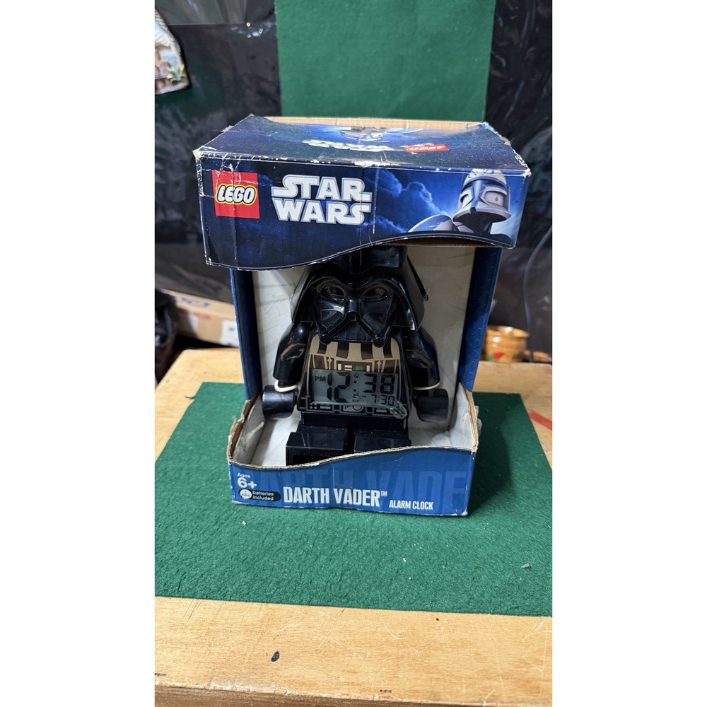 LEGO Star Wars Darth Vader Alarm Clock w/‎ Box ClicTime 9002113